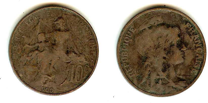 10 centimes Daniel-Dupuis 1900 TB+